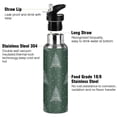 thumbnail image 3 of Yayeee 20oz Insulated Water Bottle Double Wall Stainless Steel with Flip Straw Lid, New Year Tree Pattern, 3 of 7