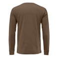 thumbnail image 6 of GrmtClth Mens Long Sleeve Shirts Comfortable V-Neck Breathable Top Solid Color Soft T-Shirts Slim Fit Clothing Coffee 5XL, 6 of 7