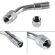 thumbnail image 4 of 6 extensores de vástago de válvula de metal de 45 grados, 90 grados, 135 grados, extensiones de vástago de válvula universales, plateados, 4 of 5