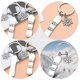 thumbnail image 2 of ADDHAT 3Ud Llavero De Metal Con Creativo De Snowboard Plateado Para Y Regalo, 2 of 8