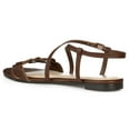 thumbnail image 4 of Journee Womens Jalia Multi Strap Flat Sandals, 4 of 10