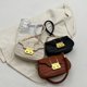 thumbnail image 5 of LHSHID Korean Style Fashion Shoulder Bag Solid Pu Leather Small Handbags Underarm Bags For Women Crossbody With Lock, 5 of 6