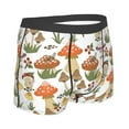 thumbnail image 3 of Disketp Mushrooms Men'S Boxer Briefs,Soft And Breathable Cotton Underwear With Comfortflex Waistband, 3 of 8