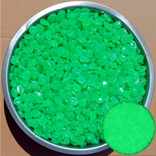 Home Decoration Glow In The Dark Garden Pebbles Stones For Yard And Walkways Decor DIY Decorative Luminous Stones(600 PCS)