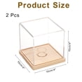 thumbnail image 2 of 2Pcs Vitrina para Béisbol con Base Redonda de Madera, Soportes de Béisbol Acrílicos Transparentes, Madera/Transparente, 2 of 6