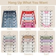 thumbnail image 4 of Perchas, perchas para pantalones, organizador de armario para colgar que ahorra espacio, perchas para faldas de 6 niveles con gancho giratorio de 360°, perchas para ahorrar espacio con clips, organiza, 4 of 5