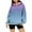 Navy, variant on Chiccall Gradient Hoodie Women Casual Hooded Pullover Sweatshirt Long Sleeve Front Pleated Cute Tops Oversized Clothes 2025 Fall Winter