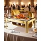 thumbnail image 1 of Juego de buffet de acero inoxidable de 9 litros con tapa enrollable VEVOR, 1 of 9