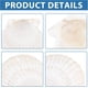 thumbnail image 4 of 10 conchas marinas naturales grandes para manualidades, conchas de vieira blancas para pintar, decoración de playa, bodas, decoración del hogar, 3,7-4 pulgadas, 4 of 6