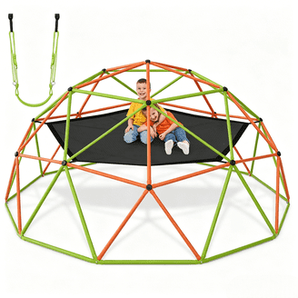 Zupapa Monkey Bars Climbing Dome with Hammock - Sturdy & Portable