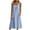 *Light Blue, variant on VBVC Women's Cotton Linen Sleeveless Midi Dress , Summer V-Neck Dresses For Women , Ladies' Button Detail Loose Dress with Pockets,Army Green,S-2XL