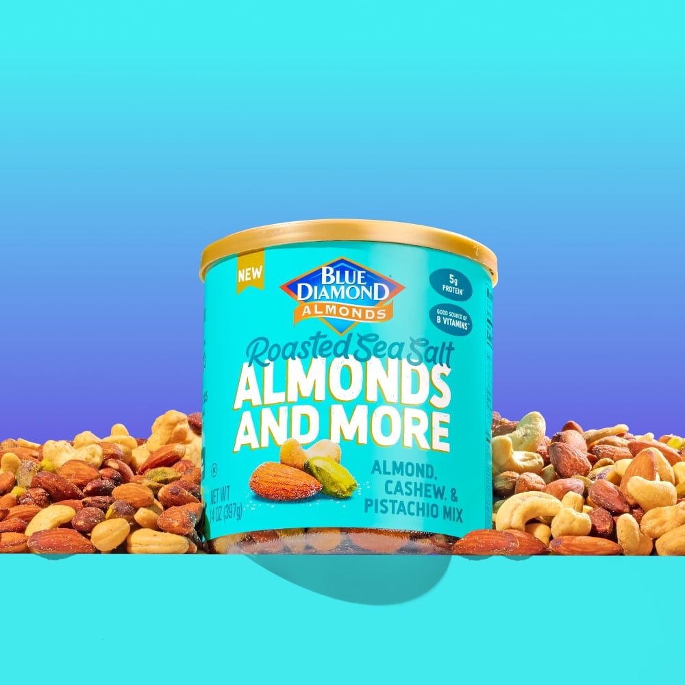 Blue Diamond Almonds and More Roasted Sea Salt Mixed Nuts 14 oz - 5 Pack