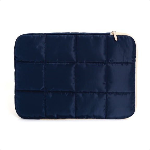 U Brands Nylon Puffer Laptop Sleeve, Fits 16" Screens, Navy