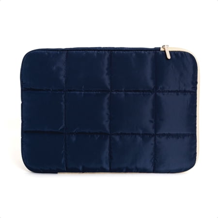 U Brands Nylon Puffer Laptop Sleeve, Fits 16" Screens, Navy