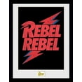 thumbnail image 2 of No Author GB eye David Bowie Rebel Rebel Logo 30 x 40cm Framed Collector Print, 2 of 2