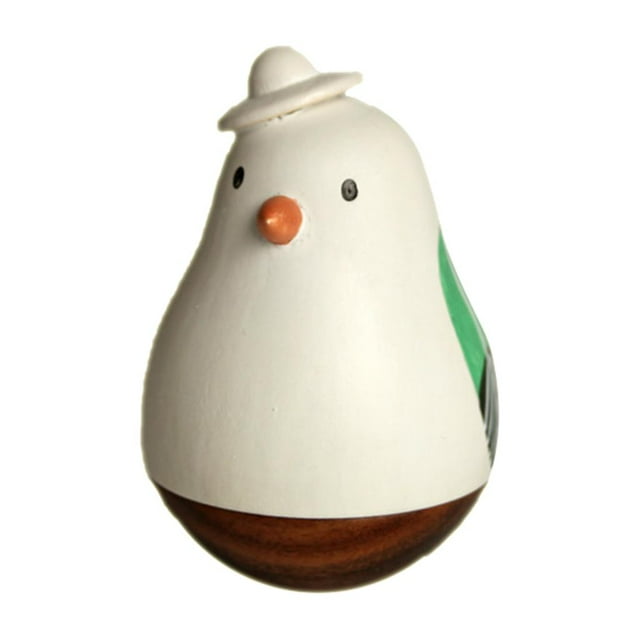 Juguete de madera para manualidades, juguete de madera para roly-poly, decoración de mesa, regalo Pájaro
