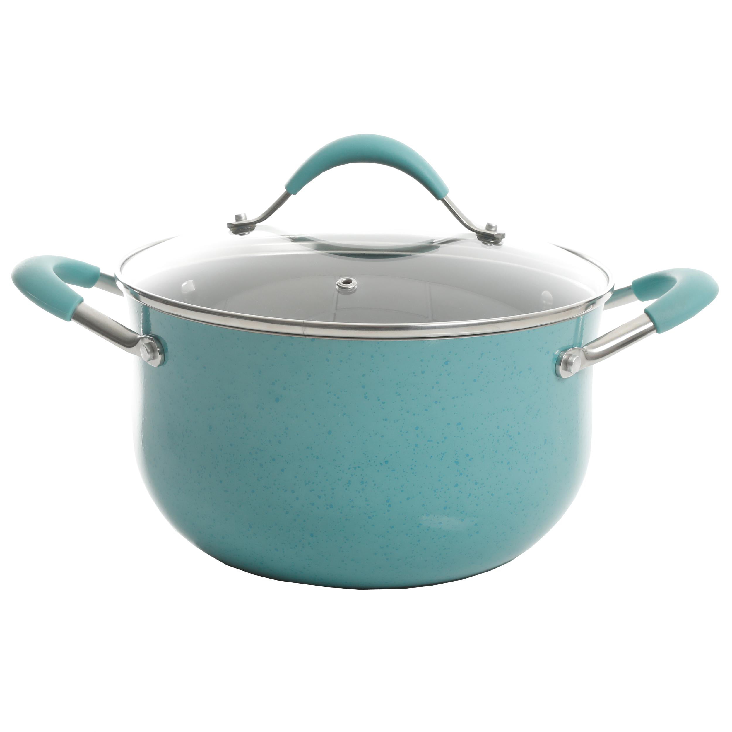 The Pioneer Woman Frontier Speckle 24-Piece Aluminum Cookware Combo Set,  Turquoise - AliExpress