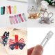 thumbnail image 5 of 50-pack DIY curling irons, hairdressing double needle curling irons silver metal alligator clips metal crocodile alligator hair clips for salon, 5 of 5