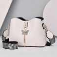 thumbnail image 2 of Stylago Women Small Crossbody Bags with Bow Pendant Fashion Purses for College Students Zip Handbags Bucket Shoulder Bag White, 2 of 5