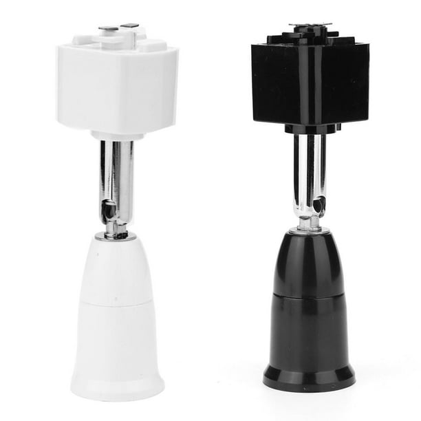 Lámpara E27 Track Light Ropa Zapatos Tienda Rail COB LED Foco de techo (Negro)