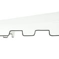thumbnail image 6 of JONATHAN Y Sidney 9 ft. Half Market Patio Umbrella, Classic Mid-Century Rectangular with Crank, Wind Vent and UV Protection, White/Black, 6 of 10