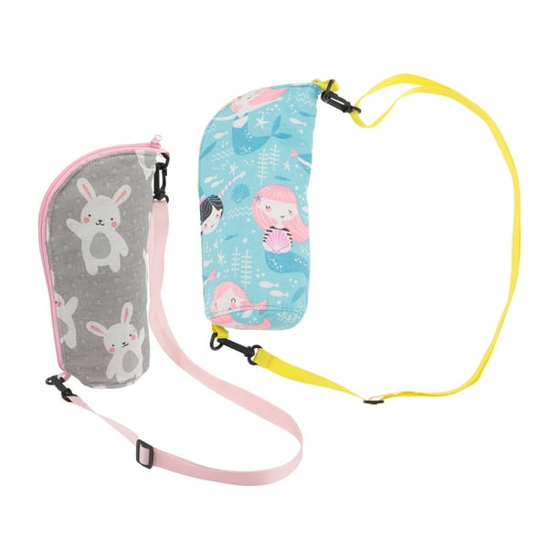 2pcs Kids Cartoon Water Bottle Holders Water Bottle Slings Bottle
