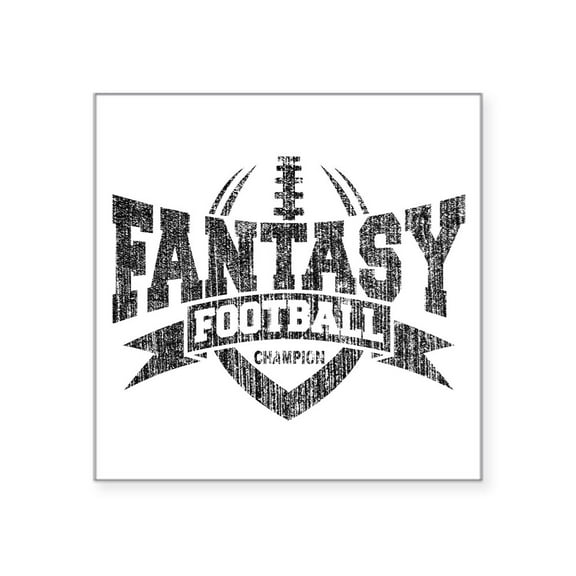 CafePress - Fantasy Football Champion Sticker - Square Sticker 3" x 3"