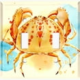 thumbnail image 2 of Metal Light Switch Wall Plate Outlet Cover (Ocean Sea Crab Beach Sand - Double Toggle), 2 of 2