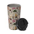 thumbnail image 2 of Logiee Coffee pots cup Print Stainless Steel Coffee Tumbler, Travel Coffee Mug, Insulated Coffee Mug with Lid, Spill Proof Coffee Cup, Portable Thermal Mug, 2 of 8