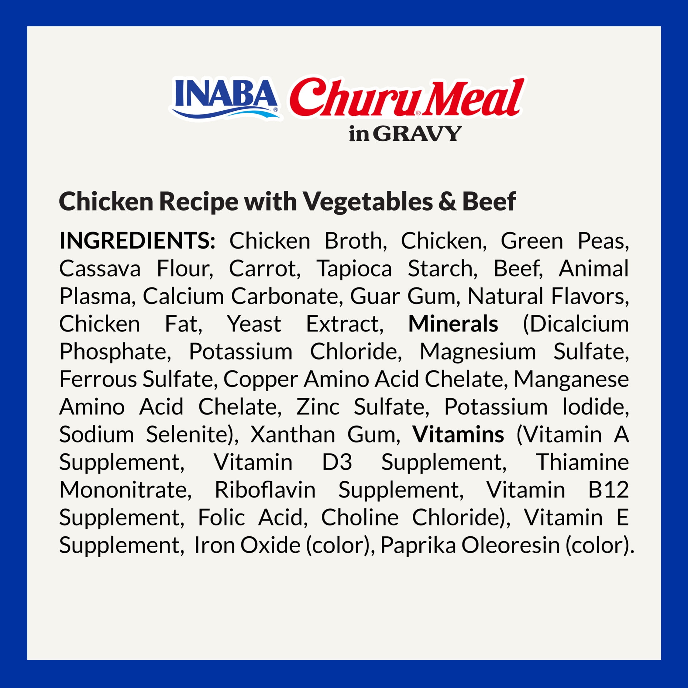 (12 pack) INABA Churu Meal in Gravy Adult Wet Dog Food, 9.5 oz cup, 1-count, Vegetable & Beef