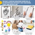 thumbnail image 4 of Rollo de papel kraft Donyang blanco de 15 cm x 11 m para envolver, 4 of 7