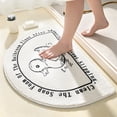 thumbnail image 3 of WEISIPU Half Round Bathroom Rugs Non Slip Soft Bath Mat Shower Mat Bathtub Rugs Washable Carpet Bathroom Floor Door Mat, 3 of 6