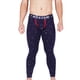thumbnail image 1 of Qarigey Calzas de ropa interior para hombre, pantalones elásticos estampados a la moda para hombre, pantalones de capa Base de absorción de sudor, ropa Ropa interior Puntos azul oscuro L Qarigey AP013663-11, 1 of 6