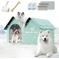 thumbnail image 1 of og House with Ac, Weatherproof Pet Ac Houses, with Removable Pad & Ice Pack, for Dogs & Cats, Suitable for All Seasons (Bule, XL), 1 of 6