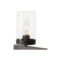 thumbnail image 4 of LNC Farmhouse Bathroom Black Faux Wood Vanity Light, 1.8 ft. 3-Light Industrial Wall Lighting Fixture with Clear Glass Shade, 4 of 5