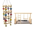 thumbnail image 1 of 2 / Piece Parrot Bird Toy Escalera de Beads Columpio Perch Bird Playound Stand, 1 of 9