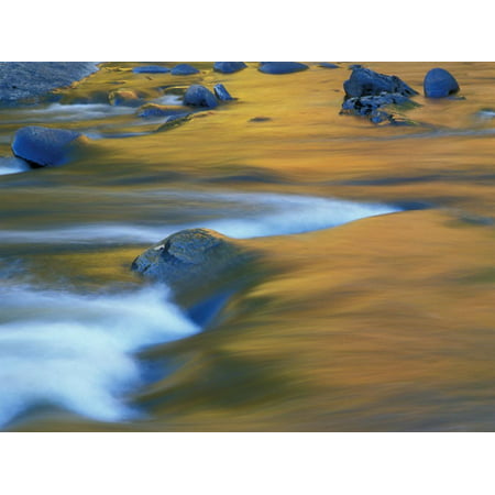 Fall Colors Reflect in the West River, Jamaica State Park, Vermont, USA Print Wall Art By Jerry & Marcy (Best Time For Fall Colors In Vermont 2019)