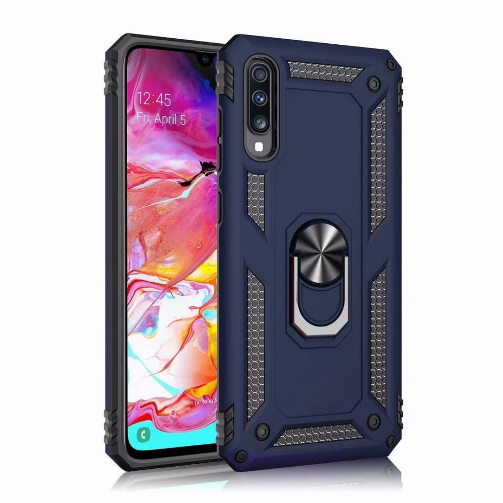 Galaxy A70 Case, Allytech Slim Fit Shockproof Lightweight Bumper Anti-Scratch Ring Stand Holder