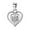 Silver, variant on Birthday Jewelry Gift for Women, Womens 925 Silver Heart Necklace Rhinestone Pendant Sparkly Jewerly Valentine Birthday