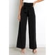 thumbnail image 2 of Pantalones de trabajo holgados, color negro, cintura elástica, estilo elegante de oficina, talla XL, 2 of 8