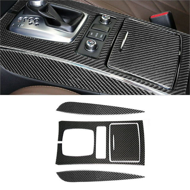 4Pcs Carbon Fiber Gear Shift Panel Cover Trim for Infiniti FX 2009-13/QX70 14-17