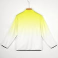 thumbnail image 6 of Aesthetic Yellow And White Gradient Men's Stand Collar Sweater Long Sleeve Clothing Loose Fit Sports Sweater, 6 of 8