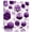 Purple, variant on Pink Marble Wall Art Painting on Canvas, Gold White Geometric Hexagon Modern Canvas Art Home Prints Wall Art Framed Modern Artwork for Living Room Bedroom Wall Decor 16x16in