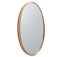thumbnail image 3 of The Urban Port 35 Inch Oval Hanging Accent Wall Mirror with Metal Frame, Matte Gold, 3 of 6