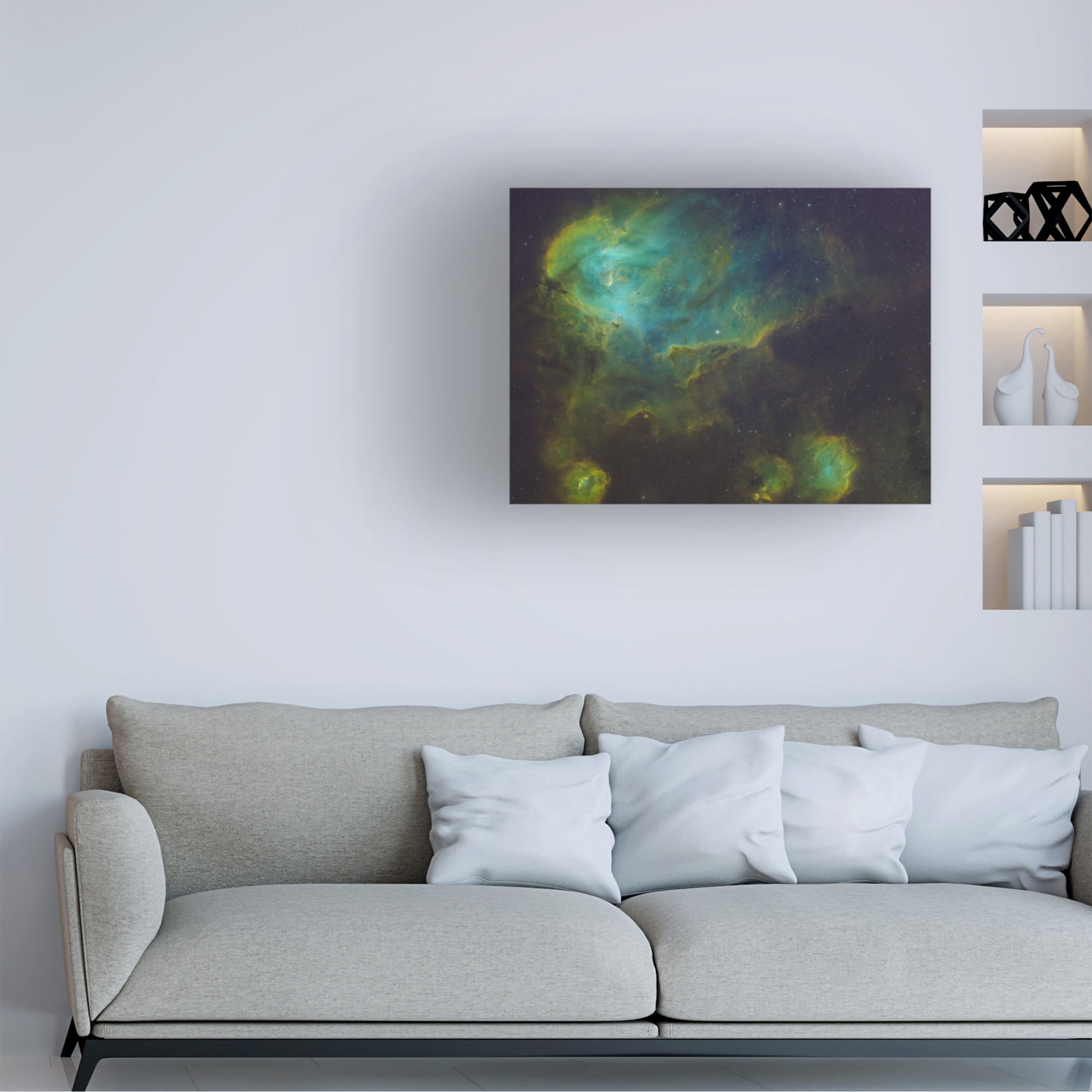 Trademark Fine Art James Zhen Yu Running Chicken Nebula Canvas Wall Art