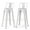 White, variant on Simpli Home Rayne 30" Metal Bar Stool in Distressed White (Set of 2)