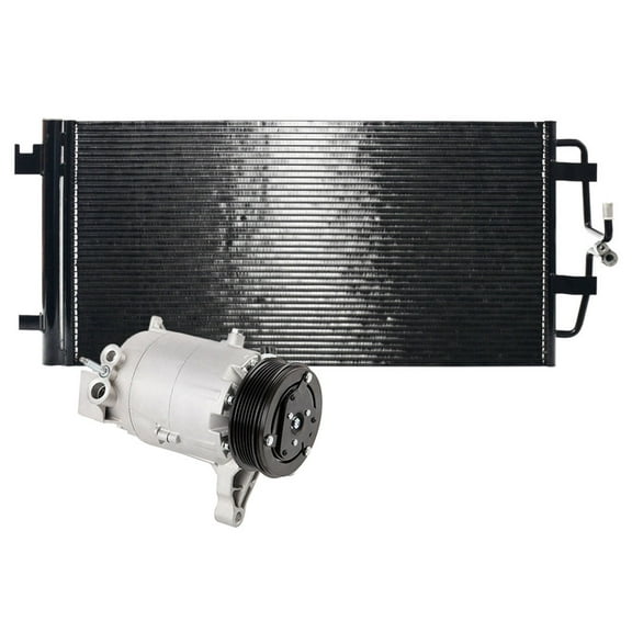 AC Compressor w/ A/C Condenser & Drier For Chevy Impala & Monte Carlo V6 2006 2007 2008 2009 2010 2011 - BuyAutoParts