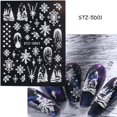 thumbnail image 1 of Pegatinas de Arte de uñas de Navidad en relieve 5D, invierno, Año Nuevo, rojo, Santa Claus, árbol, pingüinos, muñeco de nieve, calcomanías deslizantes, GLJI-5D DE MANICURA, 1 of 4