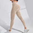 thumbnail image 4 of felwors Anti Cellulite Leggings for Women 3D Compression Resistance Band Lifting Leggings High Waist Tummy Control Legging (Beige, M), 4 of 7
