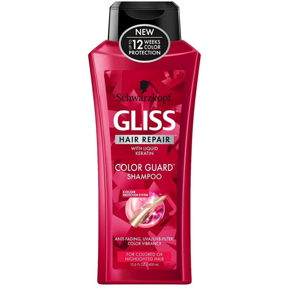 2 Pack - Schwarzkopf Gliss Hair Repair Color Guard Shampoo 13.6 oz
